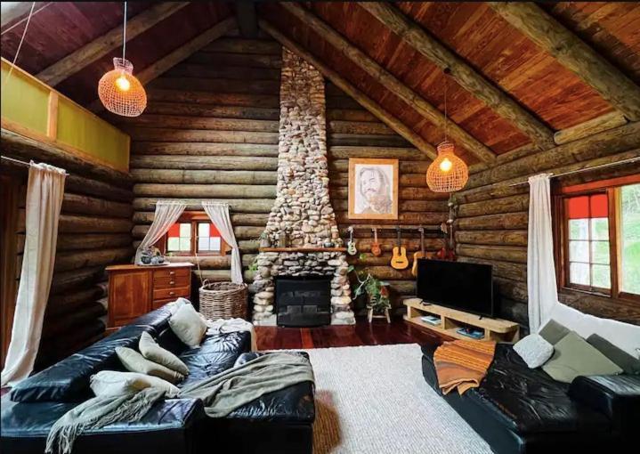 Coromandel Secluded Log Cabin Retreat Hikuai Kültér fotó